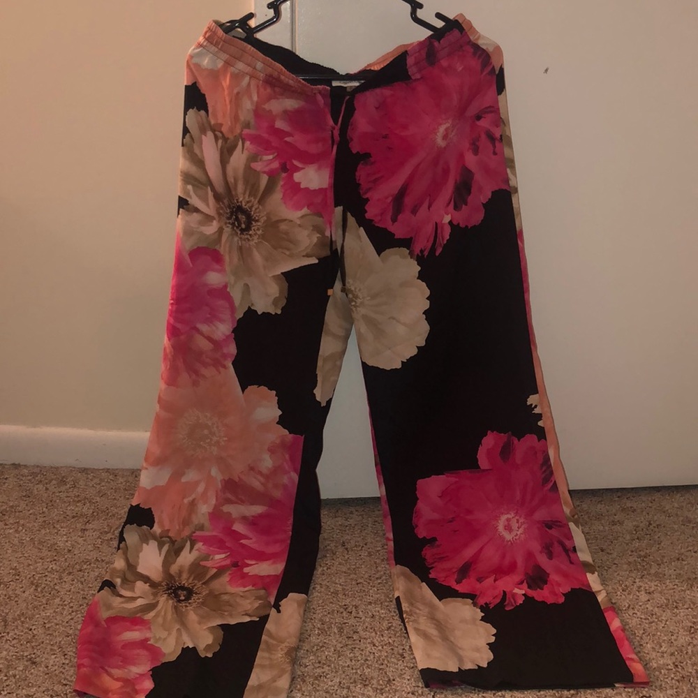 CALVIN KLEIN Floral Plazo Pants